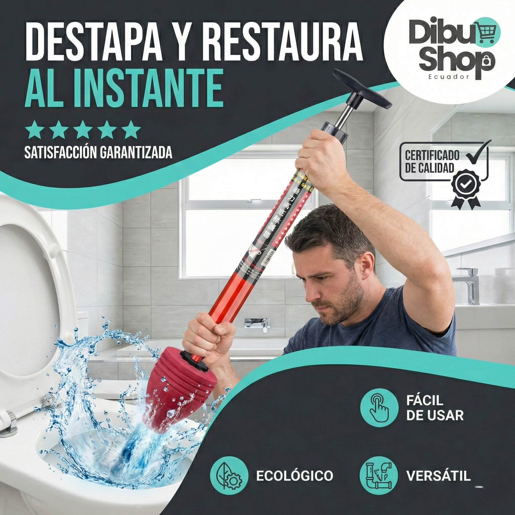 🔥Destapa Cañerías a Presión DibuShop