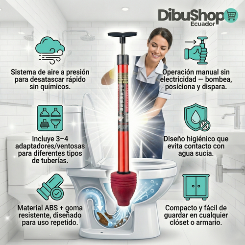 🔥Destapa Cañerías a Presión DibuShop