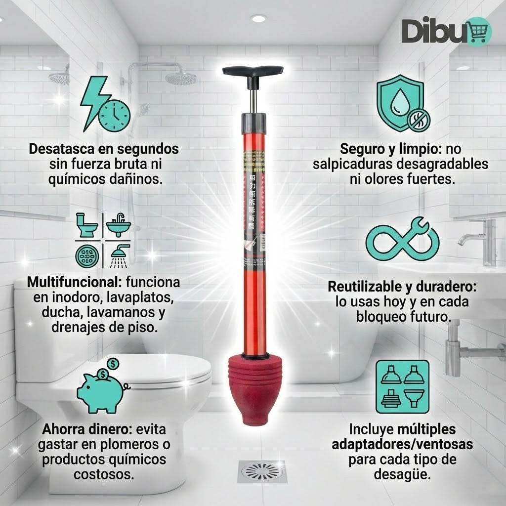 🔥Destapa Cañerías a Presión DibuShop